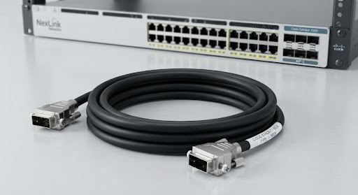 Cisco STACK-T1-50CM Type-1 50cm heavy duty copper stacking cable with locking thumbscrews